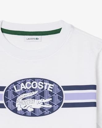 T-shirt in cotone con stampa monogramma