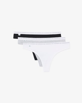 Confezione di 3 tanga in cotone stretch