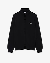 Pullover in cotone a collo alto con zip