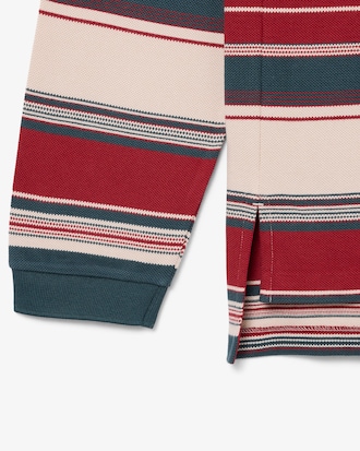 Polo a righe in piqu&eacute; loose fit Runway