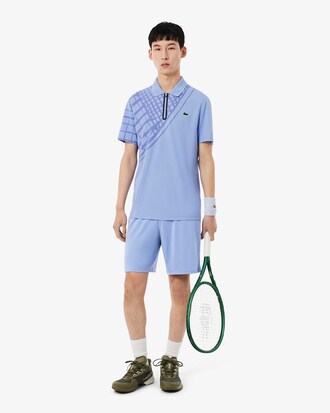 Polo da tennis slim fit con stampa ultra-dry