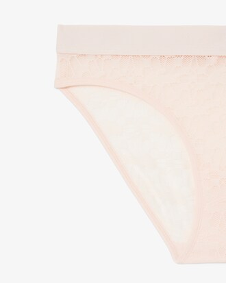 Slip in pizzo con logo in vita