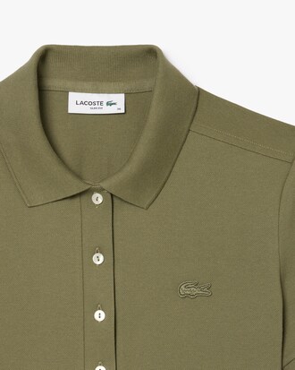 Polo da donna in piqué di cotone stretch Lacoste slim fit