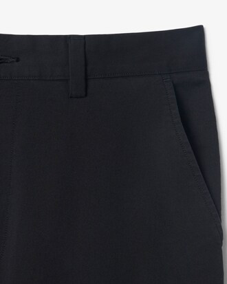 Pantaloni chino loose fit in cotone elasticizzato