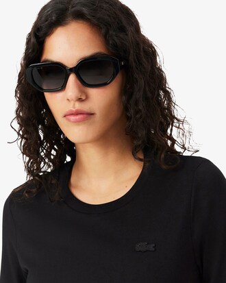 T-shirt in morbido cotone con maniche a tre quarti