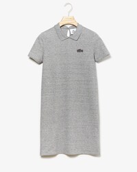Abito a polo Lacoste LIVE in mini piqu&eacute; stretch con apertura sul dorso