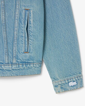 Giacca in denim con coccodrillo