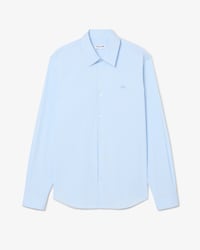 Camicia in popeline elasticizzato slim fit