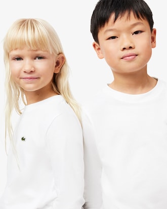 T-shirt in cotone a maniche lunghe