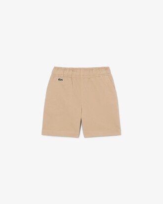 Shorts chino in twill di cotone elasticizzato