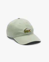 Cappello in twill di cotone con stemma coccodrillo