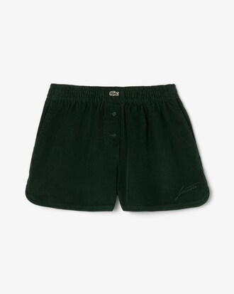Bermuda wide fit in velluto a coste