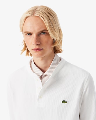 T-shirt a maniche lunghe in maglia a nido d'ape