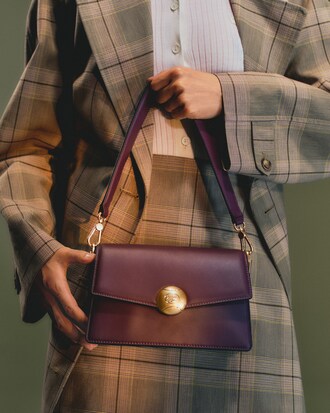 Borsa in pelle con patta Tennis Bliss