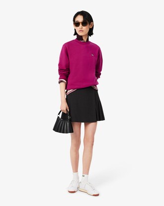 Felpa in pile girocollo relaxed fit
