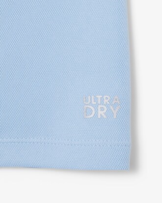 Polo in piqu&eacute; Ultra Dry a righe con marchio