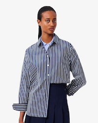 Camicia oversize in popeline di cotone