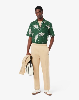 Camicia relaxed fit con stampa René Lacoste