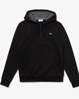 Men's Lacoste SPORT Zip Neck Fleece Tennis Hoodie