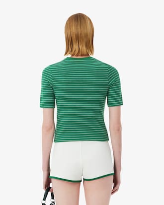 T-shirt in jersey a righe Runway