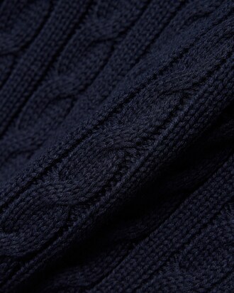 Pullover di cotone in maglia a trecce