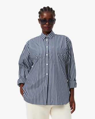 Camicia oversize in popeline di cotone