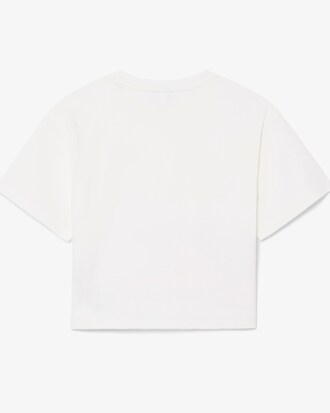 T-shirt in cotone con coccodrillo stampato