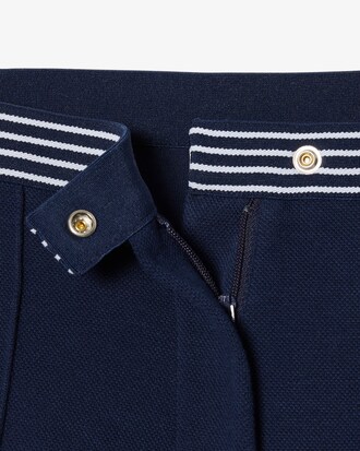 Shorts in piqu&eacute; di produzione francese