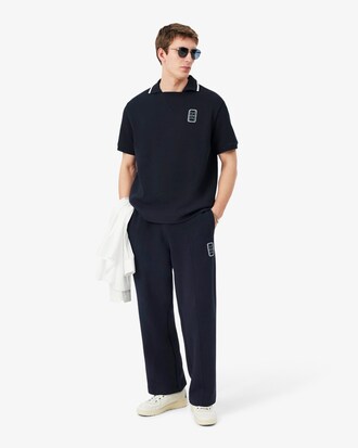 Pantaloni della tuta in piqu&eacute; con stemma