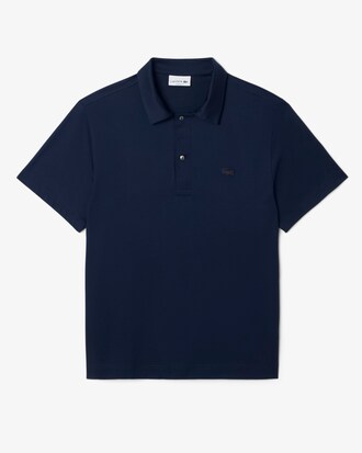 Polo Paris classic fit ricamata con collo aperto