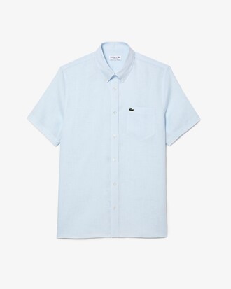 Camicia di lino a maniche corte