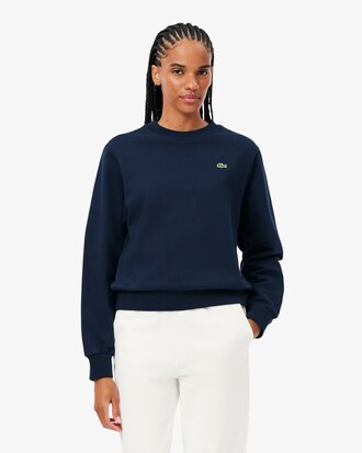 Felpa in pile girocollo relaxed fit