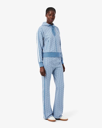 Pantaloni della tuta svasati con monogramma