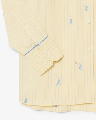 Camicia oversize con motivi jacquard
