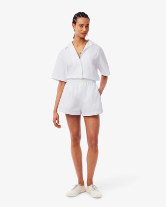 Shorts con stemma in pizzo Runway