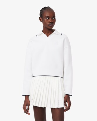 Felpa con collo a polo Tennis Heritage