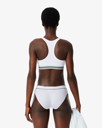 Bralette imbottita in cotone stretch