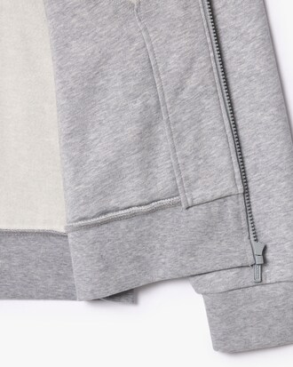 Felpa in pile a collo alto con zip