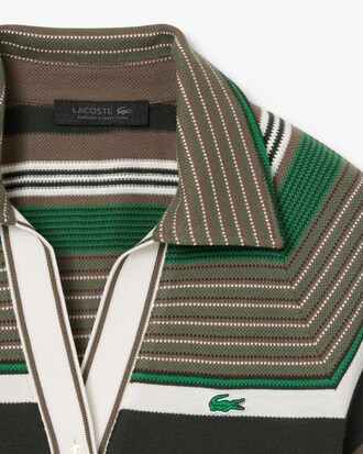 Polo in piqu&eacute; a righe slim fit Runway