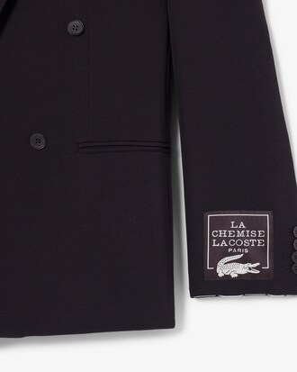 Blazer doppiopetto in twill di lana Runway