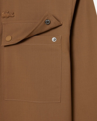 Camicia in misto lana regular fit Runway