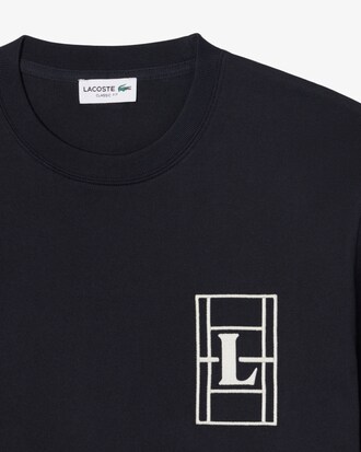 T-shirt in jersey pesante ricamato