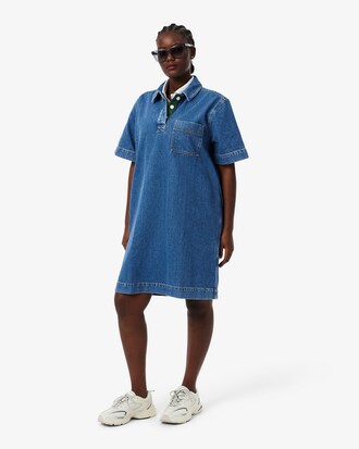 Abito in denim di cotone oversize