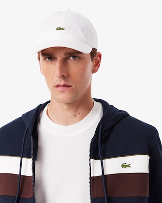 Felpa con cappuccio e zip color block