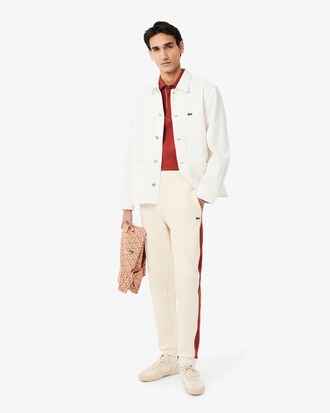 Pantaloni felpati affusolati color block