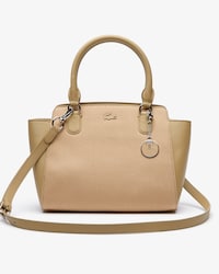 Women's Daily Classic Gusseted Bi-Material Tote Bag