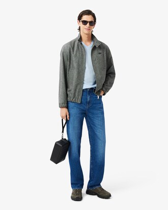 T-shirt con collo a V in jersey di cotone Pima leggero