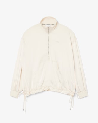 Giacca popover oversize a collo alto con zip
