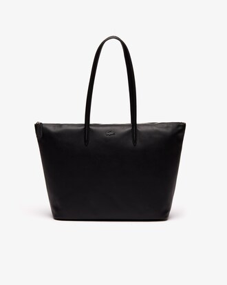Tote bag grande con zip L.12.12 in pelle da donna