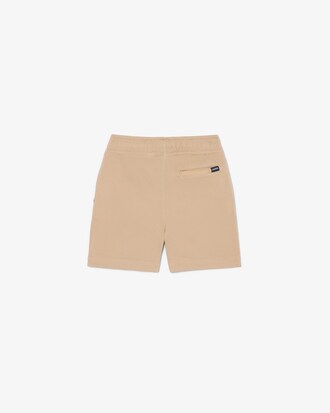 Shorts chino in twill di cotone elasticizzato